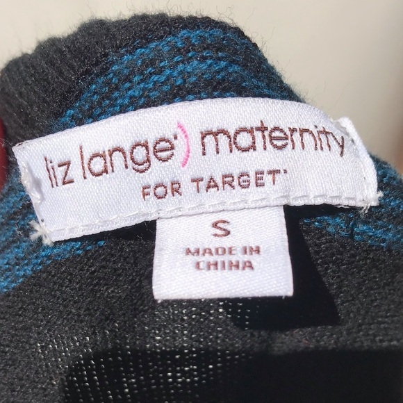 Liz Lange Maternity Striped Sweater Dress Blue S - Picture 7 of 7